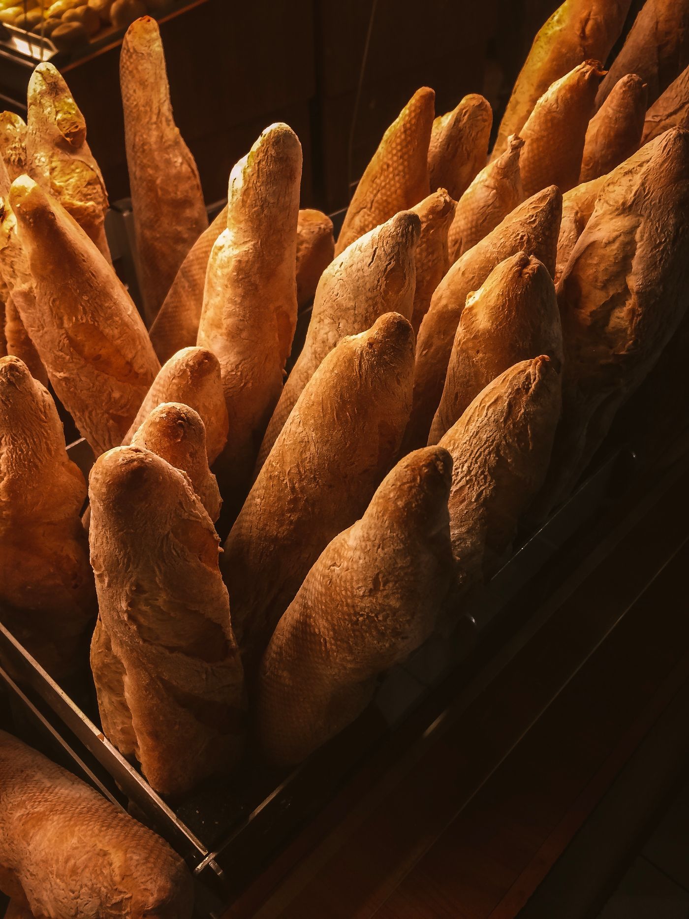 Baguettes tradition in the display